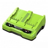 Зарядное устройство на 2 слота Greenworks G40UC2, 40V